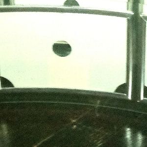 Clear glass photo frame set.